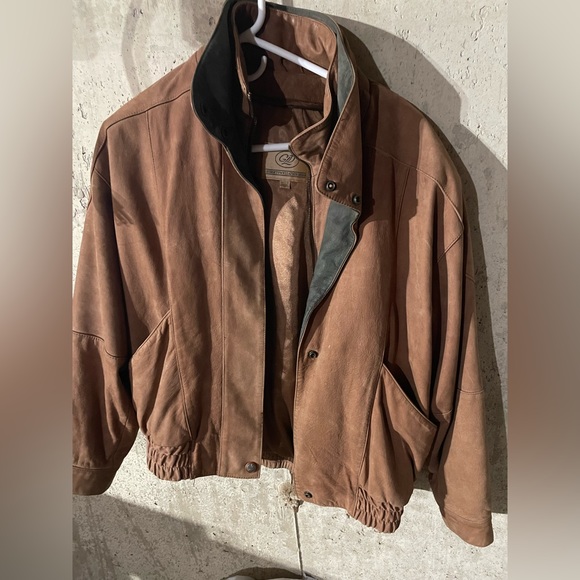 Genuine Leather Jacket - Brown - Picture 2 of 8